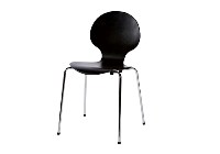 Shell chair Jackpot, black